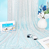 Stretchable Elastic Polyester & Rhinestone Fabric AJEW-WH0580-51-5
