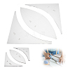 4/8 Inch Transparent Acrylic Quilting Templates DIY-WH0381-002-1