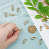 10Pcs Brass Spring Gate Rings KK-FH0008-17C-3