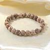 Natural Maifanite/Maifan Stone Bead Stretch Bracelets BJEW-K212-B-044-6