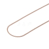 Ion Plating(IP) 304 Stainless Steel Serpentine Chain Necklace for Men Women NJEW-G076-01C-RG-3