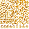 Beebeecraft 150Pcs 3 Style Brass Beads KK-BBC0012-08-1