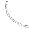 2.5MM 304 Stainless Steel Paperclip Chain Slider Bracelet Making X-AJEW-JB01402-3