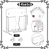 1 Set Plastic Phone Holders AJEW-WH0270-909-2