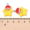 Christmas Theme Opaque Resin Pendants RESI-S08-05J-3