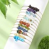12Pcs 12 Style Natural & Synthetic Mixed Gemstone Chips Braided Bead Bracelets Set BJEW-JB09851-4