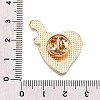 Heart Enamel Pins JEWB-N001-23D-G-3