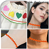 4 Cards 2 Styles  Polyester Wavy Fringe Trim Ribbon DIY-GF0009-48B-5