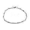 Unisex 304 Stainless Steel Bar Link Chain Bracelets BJEW-E372-10-2