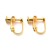 Brass Screw On Clip-on Earring Findings LS-KK-L164-02G-2