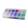 240G 12 Colors DIY 3D Nail Art Decoration Mini Glass Beads MRMJ-YW0001-058-6