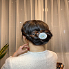 1 Set Silk Cloth & Alloy Alligator Hair Clips PHAR-LP0003-009B-3