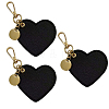 3Pcs PU Leather Pendant Decorations KEYC-CL0001-54-1