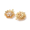 Brass Micro Pave Cubic Zirconia Pendants X1-KK-K382-38G-2