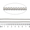 Iron Rhinestone Glass Cup Chain CH-U001-01G-3