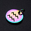 Rainbow Color Ion Plating(IP) 201 Stainless Steel Charms STAS-Q201-JN166-11-2