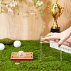 1 Set Square Acrylic Dust-Proof Display Boxes with Wooden Base AJEW-OC0013-56C-3
