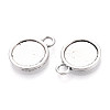 Tibetan Style Alloy Pendants Cabochon Settings PALLOY-N178-12AS-B-2