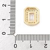 Brass Micro Pave Cubic Zirconia Slide Charms ZIRC-I068-09G-A-3