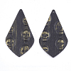 PU Leather Big Pendants X-FIND-T020-081G-1
