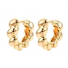 Ring Brass Hoop Earrings for Women EJEW-N054-60G-1