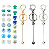  DIY Beadable Keychain Making Kit DIY-TA0006-01-2