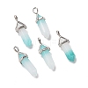 Natural White Jade Pointed Pendants G-K329-31P-1