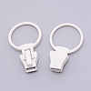 Zinc Alloy Replacement Zipper Sliders PALLOY-WH0081-20C-1