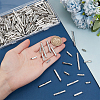   280Pcs 7 Styles Iron Slide On End Clasp Tubes IFIN-PH0002-13-3