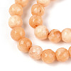 Dyed Natural White Jade Beads Strands G-T139-6mm-60-08-3
