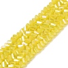 Electroplate Opaque Glass Beads Strands EGLA-Q139-01A-C12-1