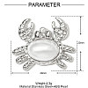 304 Stainless Steel Pendants STAS-OY001-05P-2