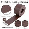 2M Flat Single Face Lychee Pattern Imitation Leather Band LC-WH0010-02B-02-2