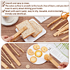 Bamboo Cooking Tongs AJEW-WH0270-205-3