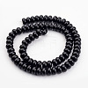 Natural Black Onyx Beads Strands G-H054-6x4mm-1
