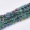Electroplate Glass Beads Strands EGLA-S187-02-2