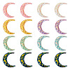  70Pcs 7 Colors Opaque Resin Cabochons CRES-TA0001-22-1