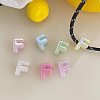 UV Plating Acrylic Alphabet Beads OACR-N163-42F-1