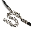Waxed Cord Necklaces NJEW-P310-04P-01-3