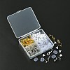 40Pcs 2 Color Iron Clip-on Earring Findings KK-FS0001-27-3