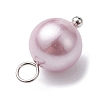 Shell Pearl Dyed Round Charms PALLOY-JF02245-02-4