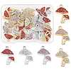 24Pcs 6 Colors Rack Plating Alloy Rhinestone Pendants FIND-FS0004-96-1
