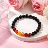 Natural Gemstone Beaded Stretch Bracelets for Women BJEW-TA00536-01-2