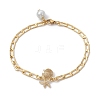 Brass Curb Chain Bracelets BJEW-JB09982-1