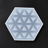 DIY Life of Flower Textured Cup Mat Silicone Molds LS-SIMO-H009-05G-3