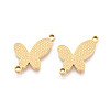 304 Stainless Steel Textured Butterfly Links STAS-T073-29G-1