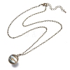 Glass Pendant Necklace NJEW-D281-B-03AB-2