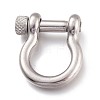 Tarnish Resistant 304 Stainless Steel D-Ring Anchor Shackle Clasps STAS-Z017-16P-2