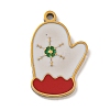 Christmas Theme 304 Stainless Steel Enamel Charms STAS-Z093-02G-1