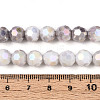 Anti-Tarnish Electroplate Glass Beads Strands X-EGLA-T021-8mm-15-01-4